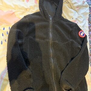 Cozy Black Fleece Canada Goose Small Jacket